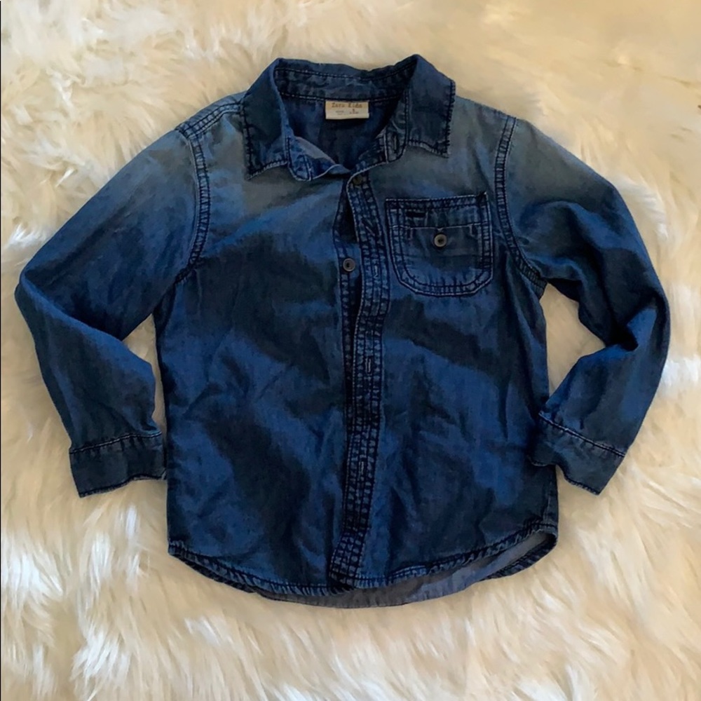Great condition Zara denim button up